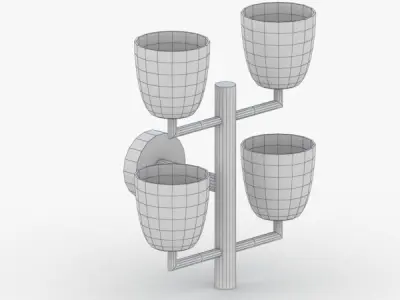 1465 - Bra Lamp Low-poly 3D model