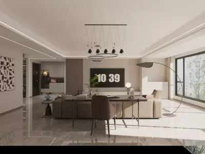 Living room 3D model 144