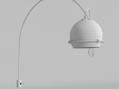 Gepo Arc Wall Lamp White 3D model