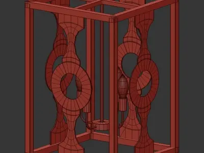 Balustrade 4 3D model