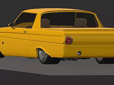 1965 Pro Street Hotrod - High Poly 3D model
