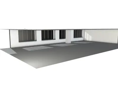 White Room with Windows 3D model