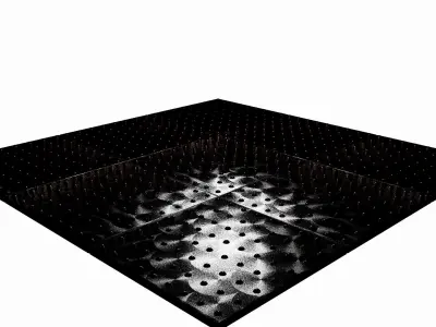 Architectural element for spaceship or industrial space Low-poly 3D model