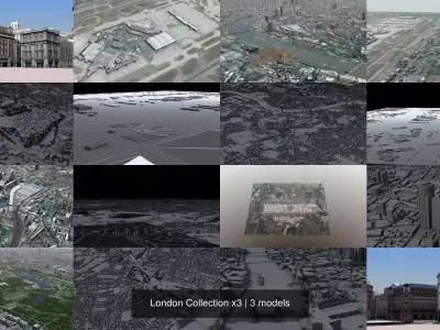 London Collection x3 3D Model Pack
