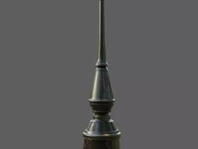 Victorian Street Lamp 3D model