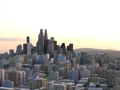 City 54 Low-poly 3D model