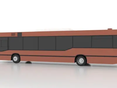 Avtomontaza - Mercedes-Benz O405N2 Low-poly 3D model