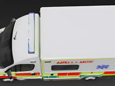 Ambulance Van 3D Model 3D model