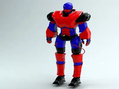 3D High Poly Cyborg Bust 3D model scifi Robot 3D model