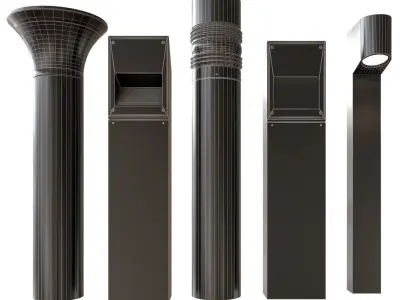 Bega bollard lights 3D model