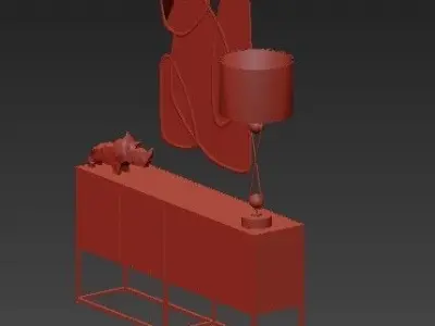 chest of drawers 24 3D model