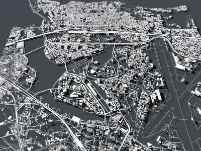 Cityscape Mumbai India 3D model