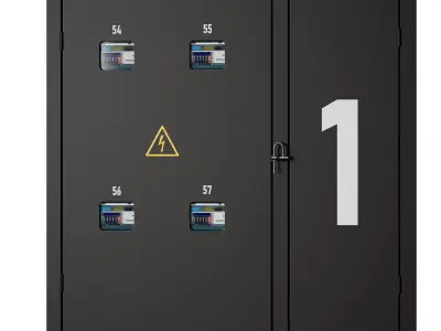 Access electrical panel 3D model