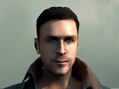 Officer K  Low-poly 3D model