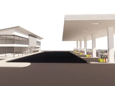 Gas Station4 3D model