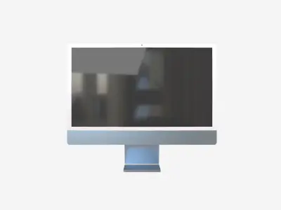 Apple imac 2021 v1 006 Low-poly 3D model