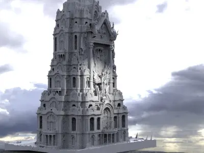 Tower of Judgement  in Heaven 3D model