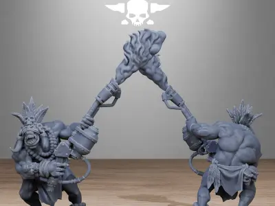 Orkaz Tribal Infantry 3D print model