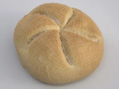 Kaiser Bread Roll Free 3D model