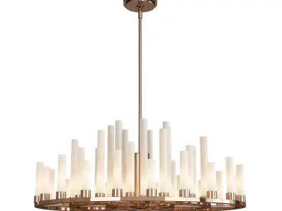 Trinity LED Chandelier Low-poly 3D model