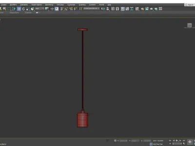 Grid Mini Pendant Light Low-poly 3D model