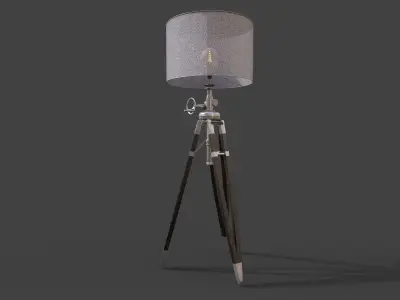 Floor lamp Free low-poly 3D model buy