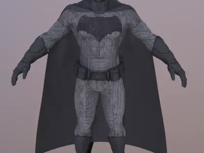 Batman-Ben Affleck Low-poly 3D model