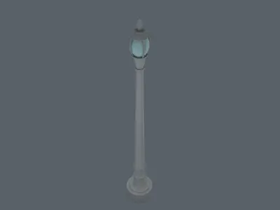 Street Light Poll Low-poly 3D model