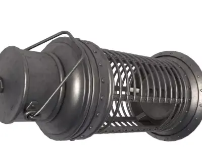 Hurricane Lamp and Candle Lantern collection 3D model