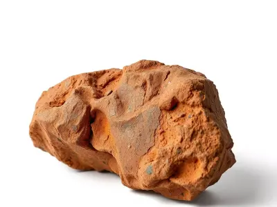 Rustic Terracotta Rock model pack Low-poly 3D model