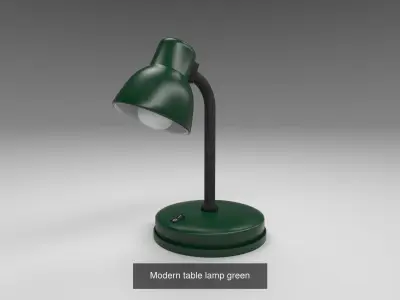 Modern table lamp set 3D Model Pack