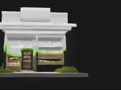 Urban Mini-Market 3D Model 3D model