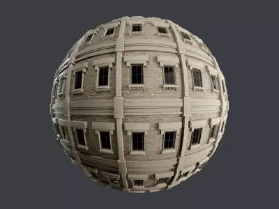 Building Facade Seamless PBR Texture 15 Texture
