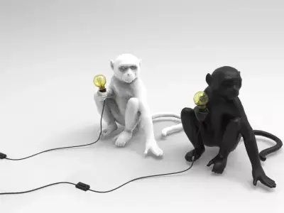 SELETTI Monkey Lamp HIGH QUALITY 3D model