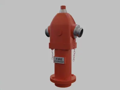 Fire Hydrant 5 - Safety and Emergency Equipment Low-poly 3D model