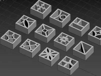 Brick Kit  Volume 01 Low-poly 3D model