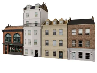 London houses 2 3D model