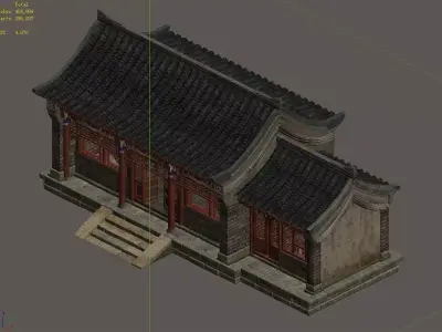 Peach Blossom Island - Courtyard 358 3D model