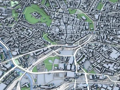 Brno City in the Czech Republic 3D model