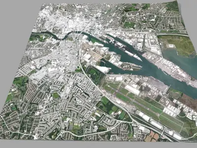 Cityscape Belfast Ireland 3D model