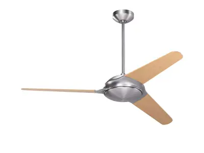 Modern Down Rod Ceiling Fan 3D model