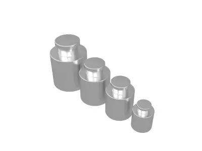 Scale Weights V2 001 Low-poly 3D model