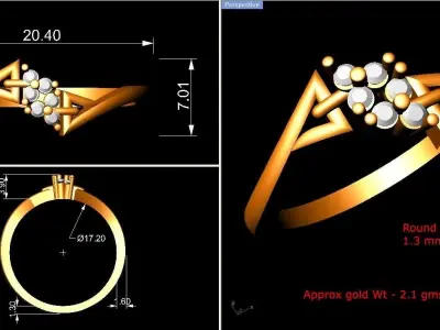 Ring - 1363 3D print model