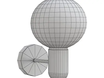 twigg wall light with marble ball 3D model