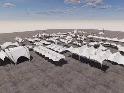 Tensile Structures Collection -A13 3D model