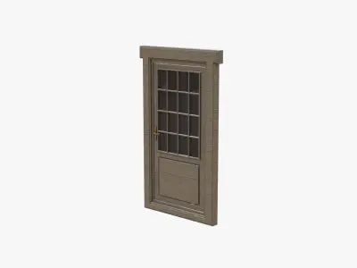 Door 07  Low-poly 3D model