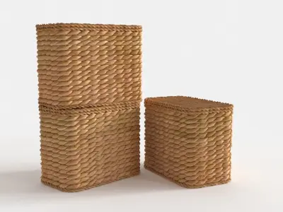 Pottery Barn SAVANNAH UTILITY BASKETS 3D model