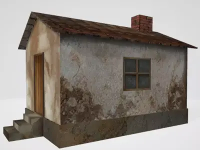 Small House Low-poly 3D model