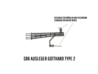 CAT-0005 Catenary set for Switzerland H0-scale 3D print model