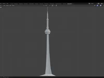 CN Tower 3D print model